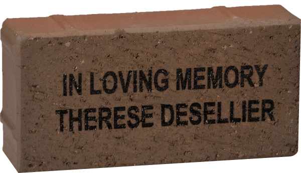 memorial garden brick fundraiser