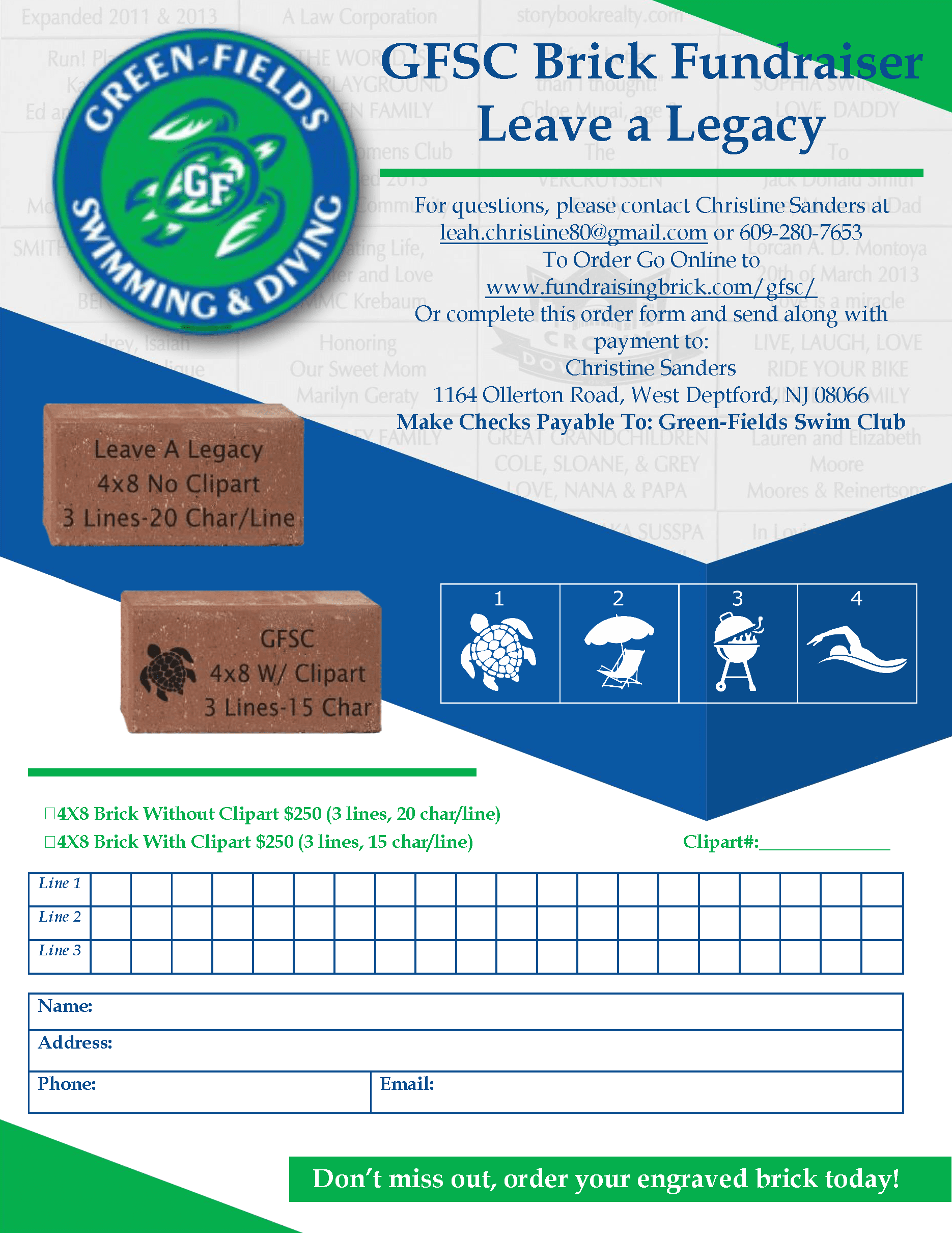 brick flyer engraved brick campaign